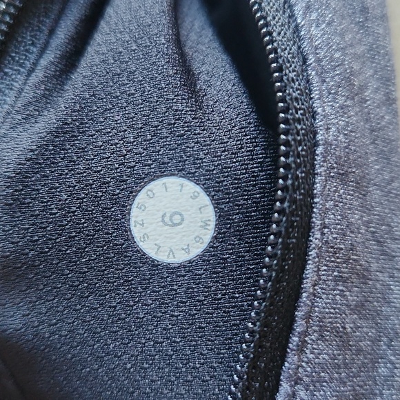 Lululemon Pace Rival Crop *22" Heathered Black / Black Size 6 - Picture 7 of 11